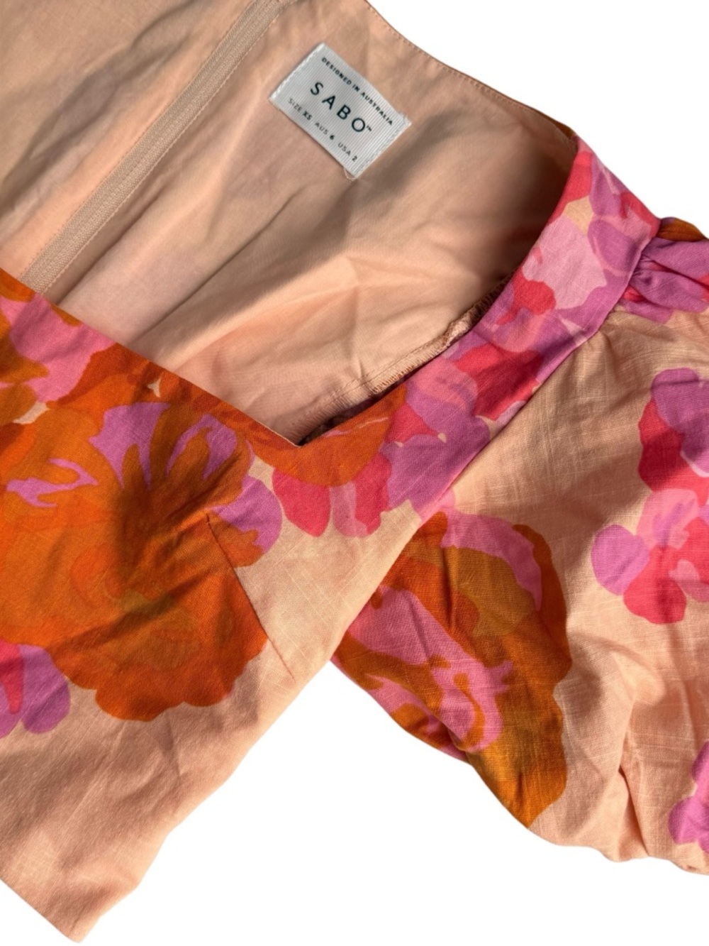 SABO Aleksandra 100% Cotton Floral Print Set - Top XS/Skirt S - Picture 3 of 9